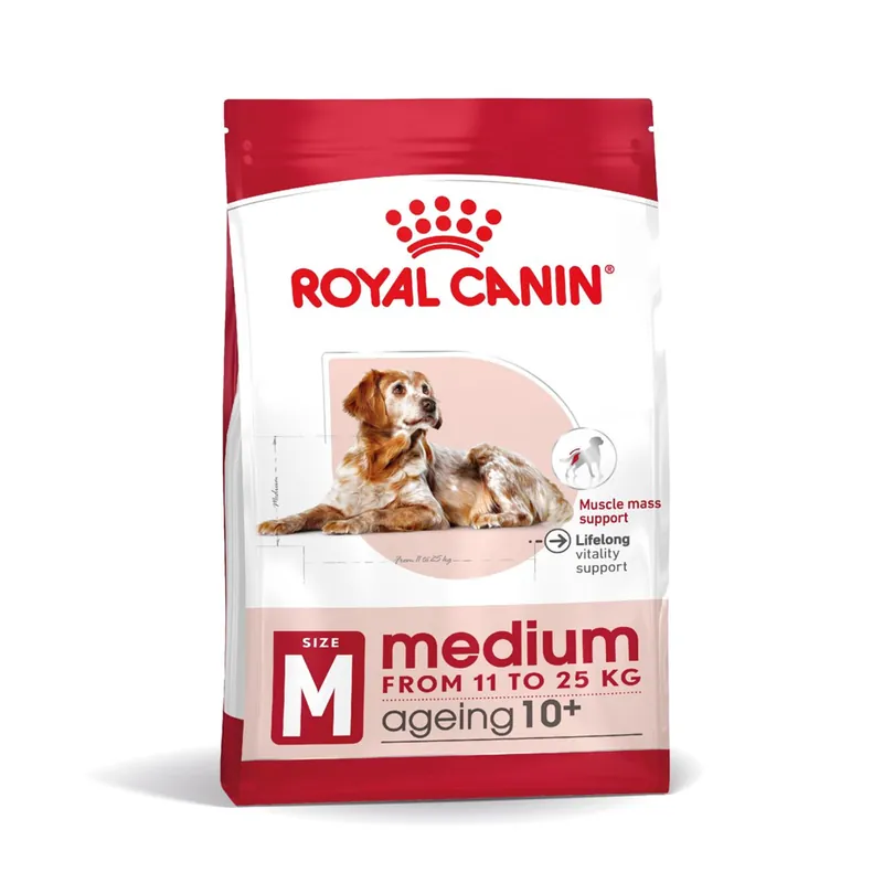 Royal Canin Ageing 10+ MEDIUM Torrfoder för hund 15 kg - Få kvar i lager