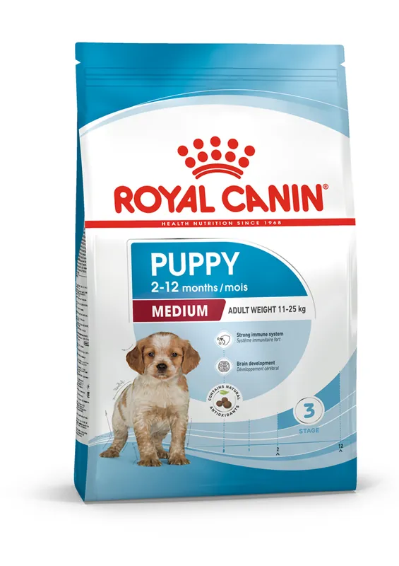 Royal Canin MEDIUM Puppy Torrfoder för hundvalp 4 kg | Nytt lägre pris
