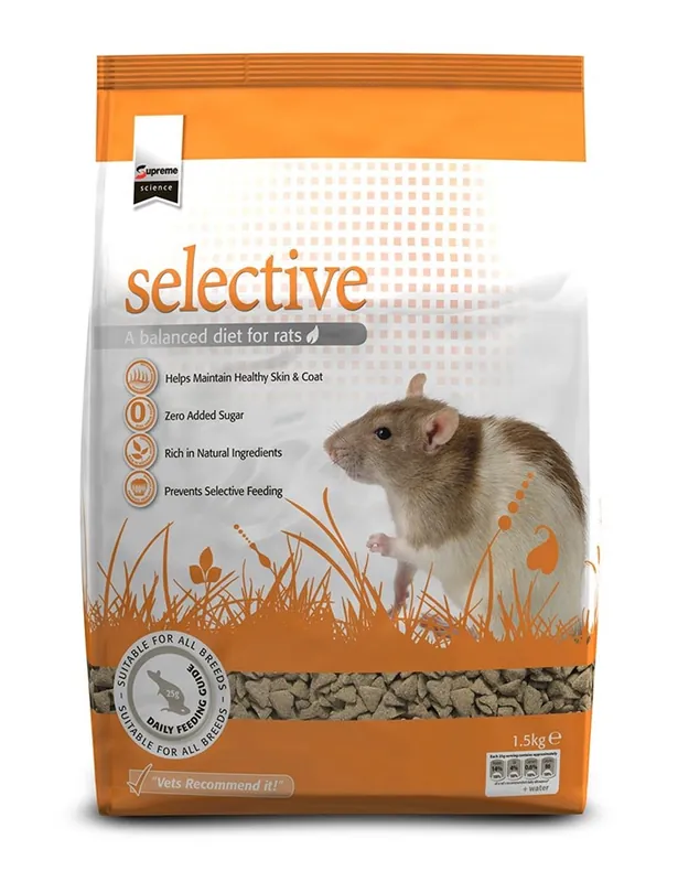 Begränsat lager - Foder Supreme Science Selective Rat 1,5 kg