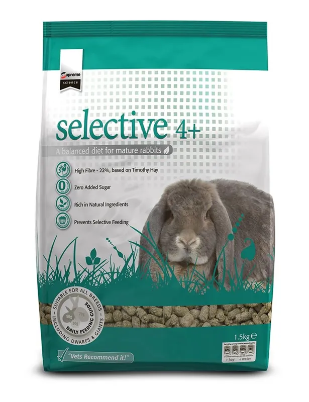 Foder Supreme Science Selective Rabbit Four+ 1,5 kg | Sänkt pris