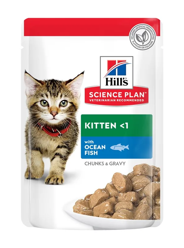 Våtfoder Hills Science Plan Kattunge Kyckling & Havsfisk 12x85 g - Kundfavorit