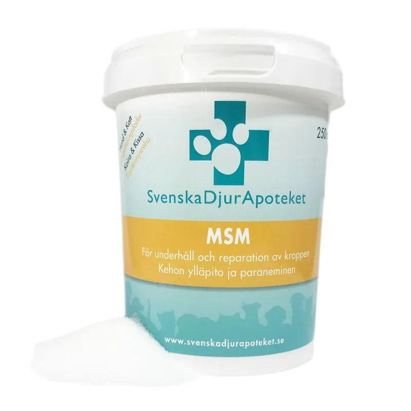 Nedsatt pris - MSM Svenska DjurApoteket 250 g