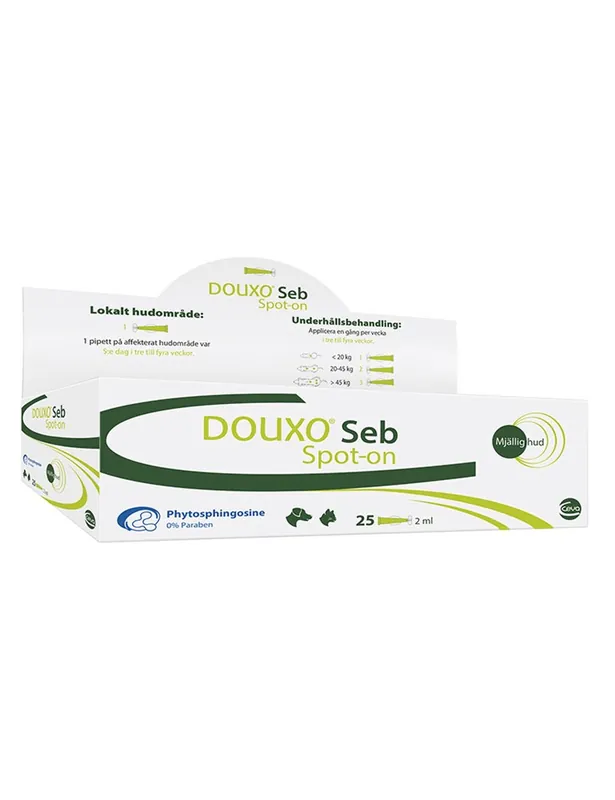 Seb Spot-On Douxo 25x2ml - Tillverkarpris