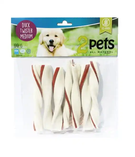 Tuggtwister 2Pets Ankfilé Medium 170g - Under begränsad tid