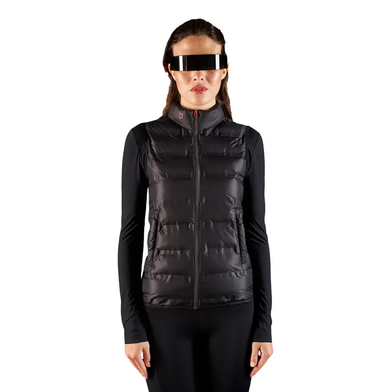 Ärmlös dunjacka för kvinnor Equestro Rider Technology | Rabatter