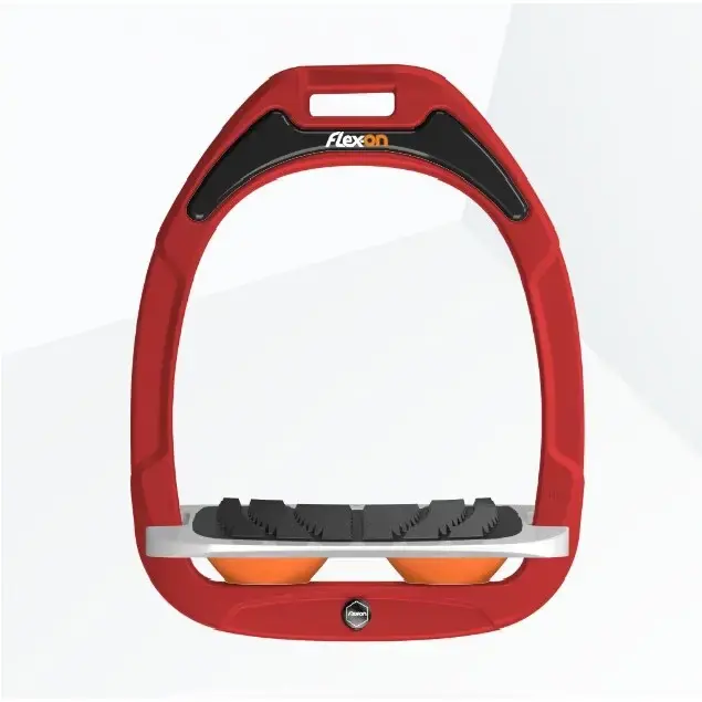 Topprodukt | Griptå-stigbyglar Röd/Grå/Orange Flex-On Green Composite
