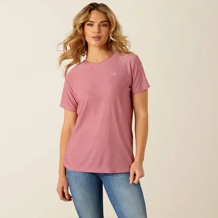 Fabrikspris | Ariat Laguna Logotyp T-shirt Rose Wine
