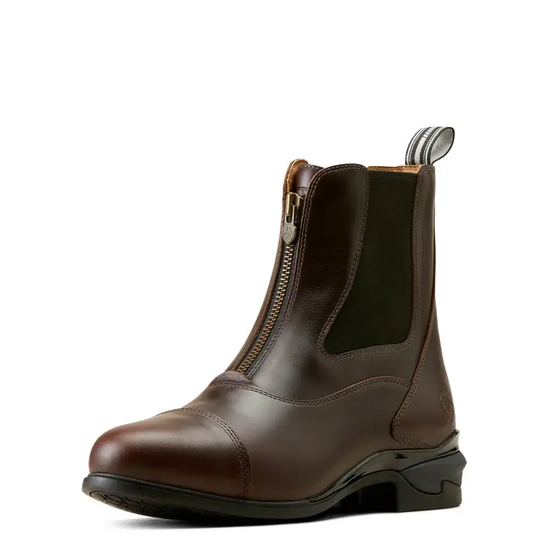 Devon Zip Womens Waxed Chocolate - Nästan slut