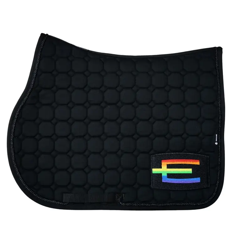Topprodukt - Hoppschabrak Rainbow E-logga – Svart Glitter