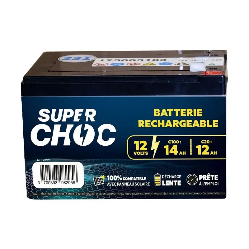 Utförsäljning - Uppladdningsbart batteri Superchoc