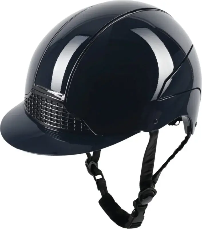 Expressfrakt | Ridhjälm H24 Glossy, Blå Glans 51 – 55 cm