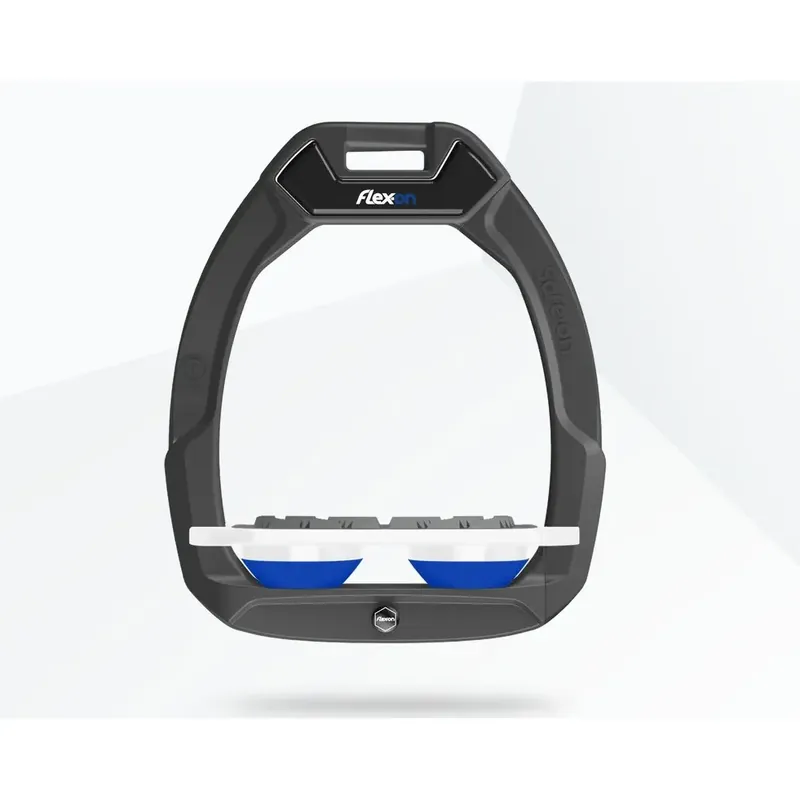 Nedsatt pris | Platta Grip säkerhetsstigbyglar Anthracite/Vit/Blå Flex-On Safe-On